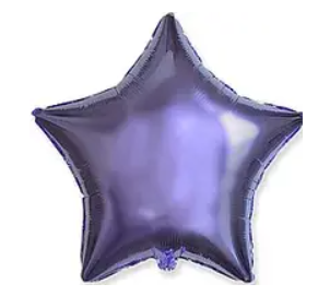 Зірка фольгована металік лавандова FLEXMETAL 18" (45 см), фото 1