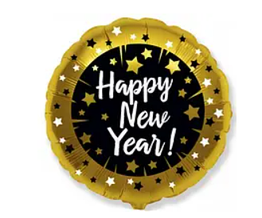 Фольгована куля 45 см 18" Happy New Year