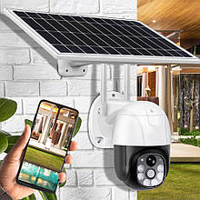 Вулична поворотна камера відеоспостереження V380PRO  WiFi/4G TP6 із сонячною панеллю (YAB)