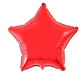 Зірка фольгована металік червона FLEXMETAL 18" (45 см)