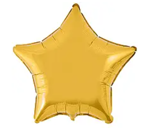 Зірка фольгована металік золото FLEXMETAL 18" (45 см), фото 1