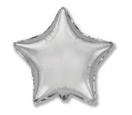 Зірка фольгована металік срібло FLEXMETAL 18" (45 см)