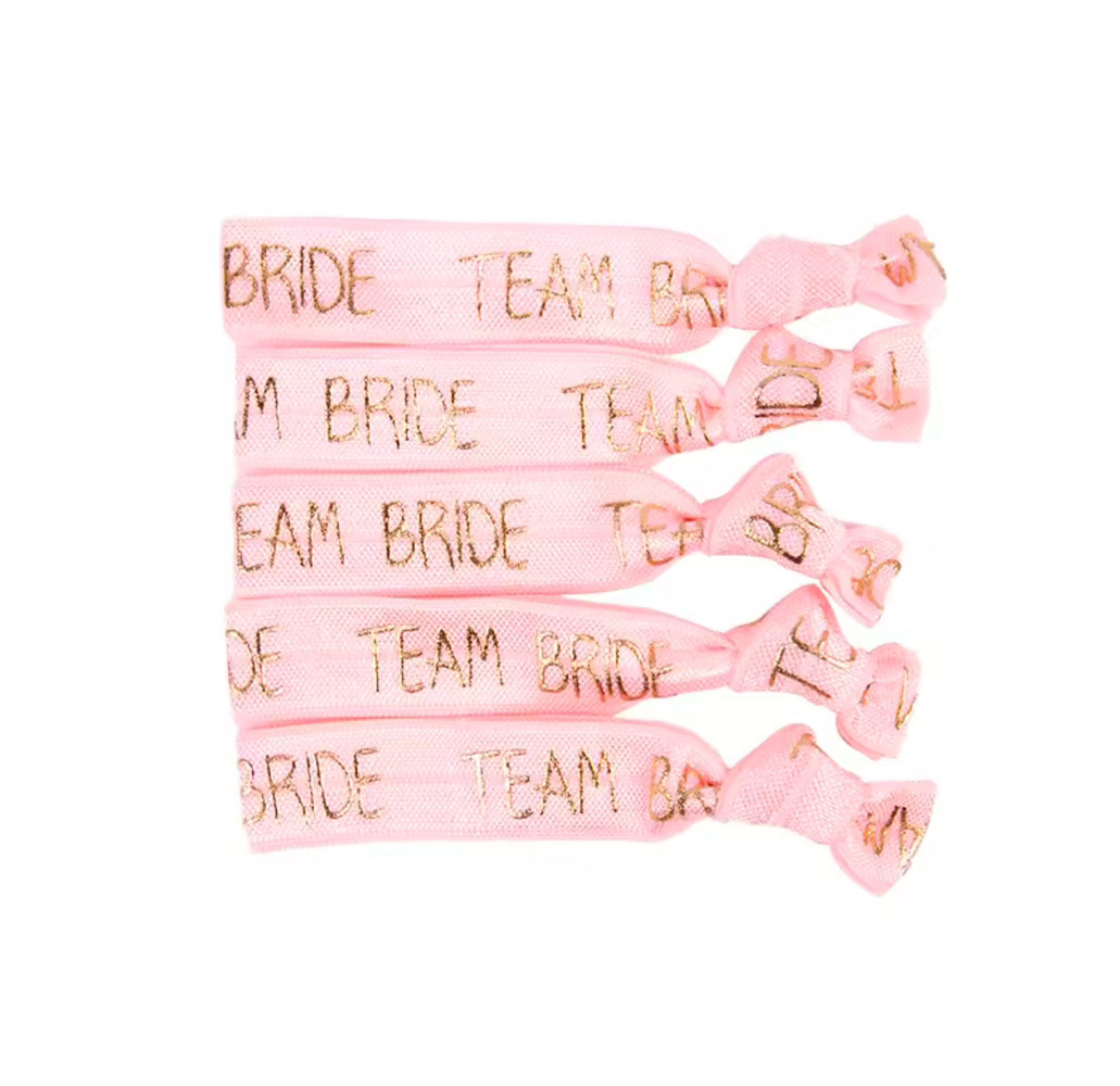 Браслет Team bride, ніжно-рожевий