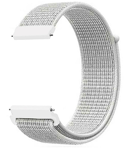 Ремінець DK 22mm Nylon Sport Loop для Смарт-Годинників Huawei, Samsung, Xiaomi (012416) (summit white)