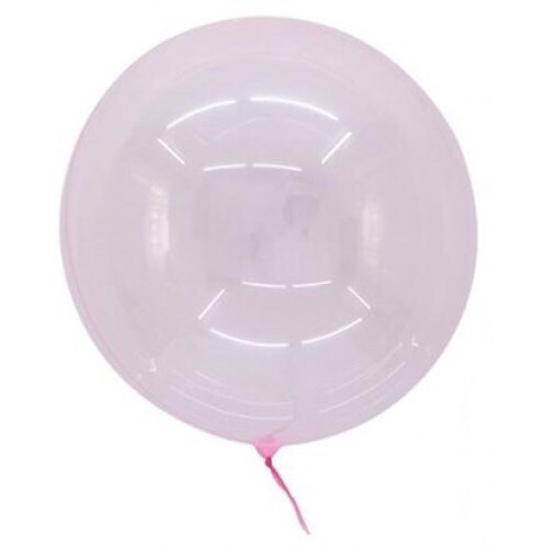 Куля-сфера 3D Deco Bubble 18" (45 см) рожевий, фото 1