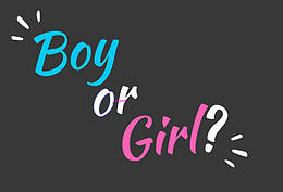 Наклейка на кулю Boy or Girl