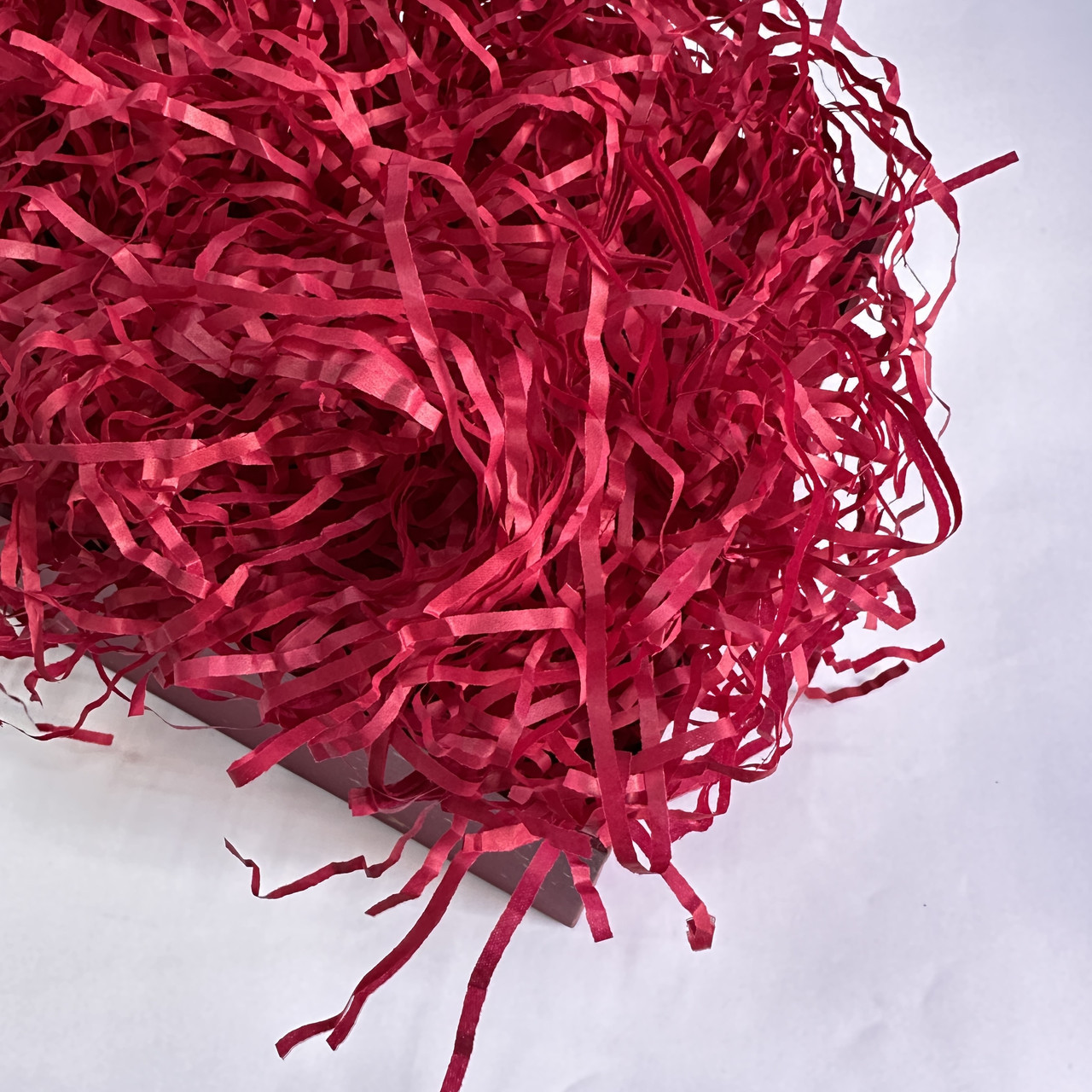 Наповнювач для коробок паперовий 3 мм 100 г бордо, фото 1