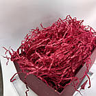 Наповнювач для коробок паперовий 3 мм 100 г бордо, фото 2