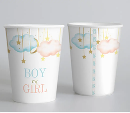 Паперові склянки "BOY OR GIRL" 10шт/уп.