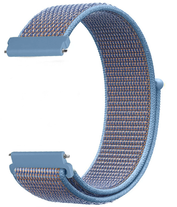 Ремінець CDK для Samsung Galaxy Watch3 (R840 / R845) 45mm | 22mm Nylon Sport Loop (012416) (cerulean), фото 1