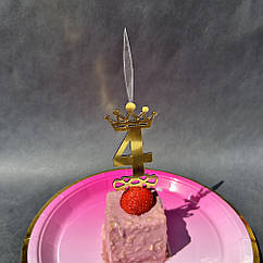 Свічка-топер (горить)  4 , золото