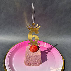 Свічка-топер (горить)  6 , золото