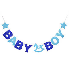 Гірлянда-розтяжка BABY BOY бейбі шауер