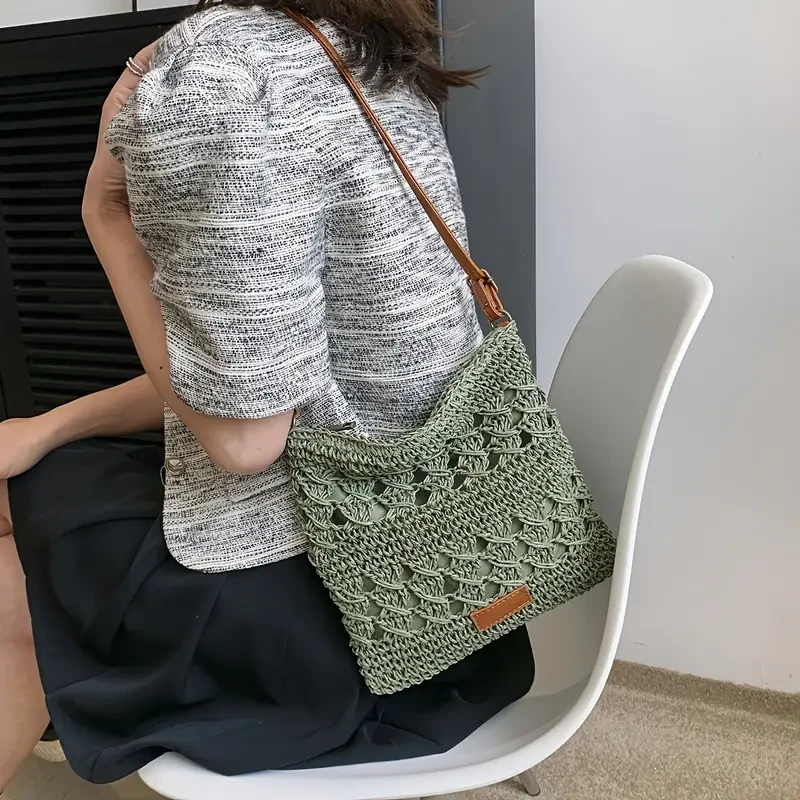 Елегантна жіноча сумка-кроссбоді, розмір 23/21 см, фото 1