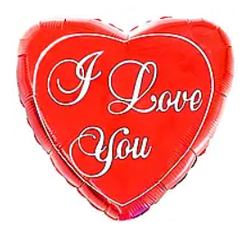 Фольгована кулька Flexmetal "Серце I Love You", 32" (81 см)