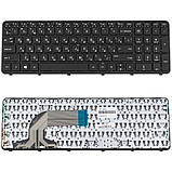 Клавіатура для ноутбука HP (ProBook: 350 G1, 355 G2) rus, black, з фреймом, фото 3