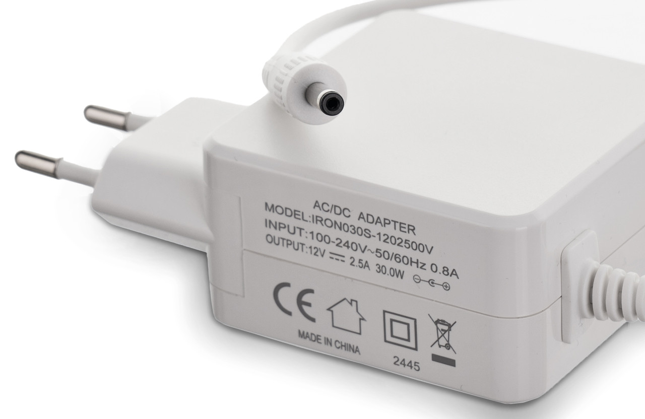 Зарядний пристрій YEPO блок живлення для ноутбука YEPO N16/N16 PRO/N8/N95/J12 (IRON030S-1202500V)(12V/2.5A/30W)(3.5x1.35мм) - фото 1 - id-p2602791677