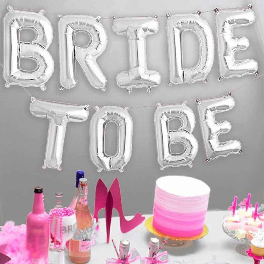 Набір надувних фольгованих куль BRIDE TO BE, 38 см