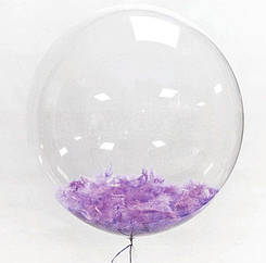 Шар-сфера 3D Deco Bubble 32"(80 см) ПРОЗРАЧНЫЙ
