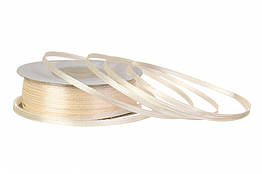 Стрічка атласна 3 мм 90 метрів молочна