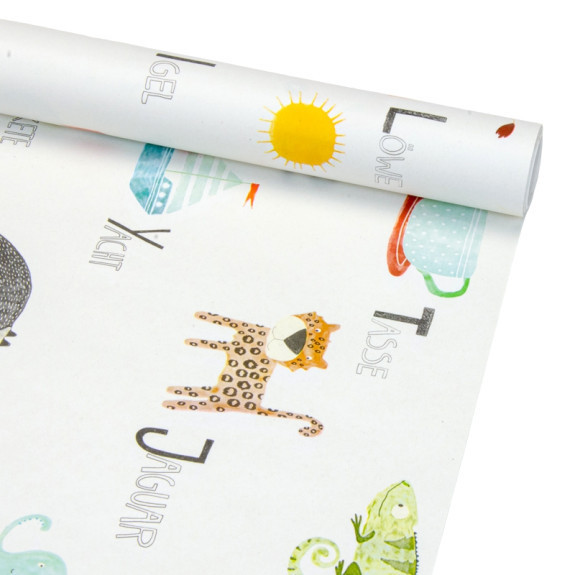 Папір крейдований 70 см х 7 м "Алфавіт", фото 1