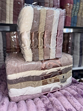 Рушник лицьовий матеріал махра розмір 50х90 мікс кольору в пакованні від 6 шт.