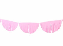 Гірлянда для оформлення свята 2 метри рожева 9 напівкругів, фото 1