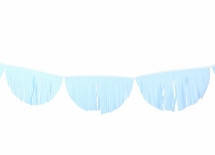 Гірлянда для оформлення свята 2 метри блакитна 9 напівкругів