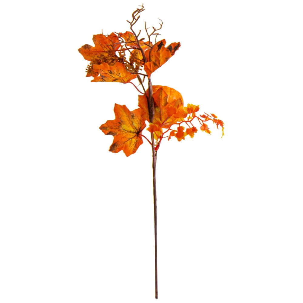 Осіння гілки з гарбузом 49 см, фото 1