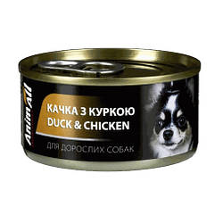 AnimAll (ЕнімАлл) - Вологий корм для собак качка з куркою в ніжному желе 85 гр