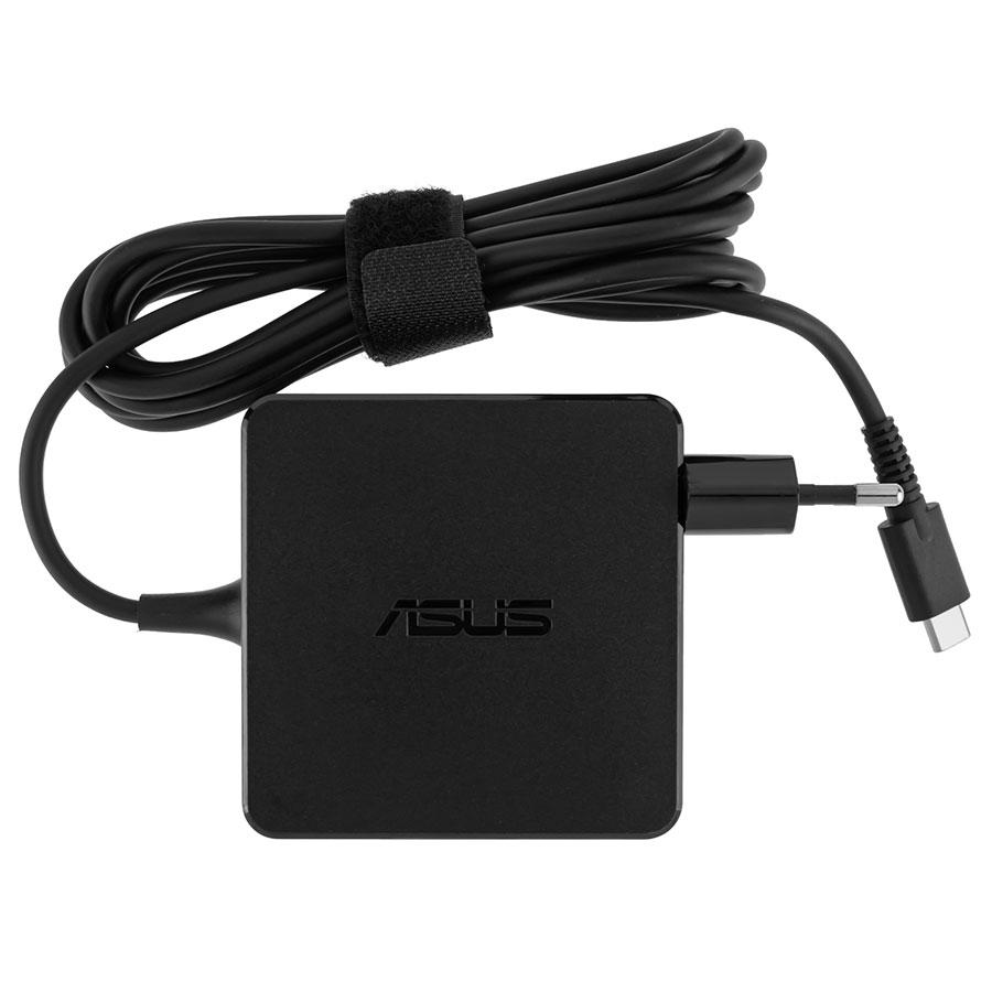 Оригінальний блок живлення для ноутбука ASUS TYPE-C 65W, квадратный, Black