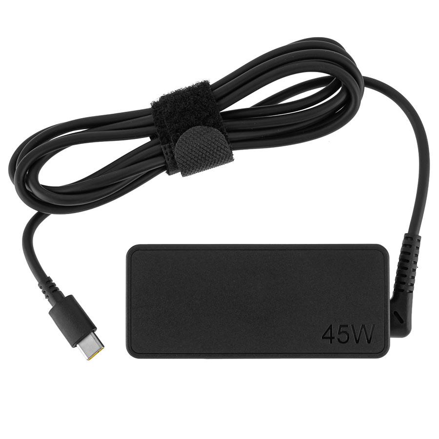 Оригінальний блок живлення для ноутбука LENOVO TYPE-C 45W, Black, RECTANGULAR