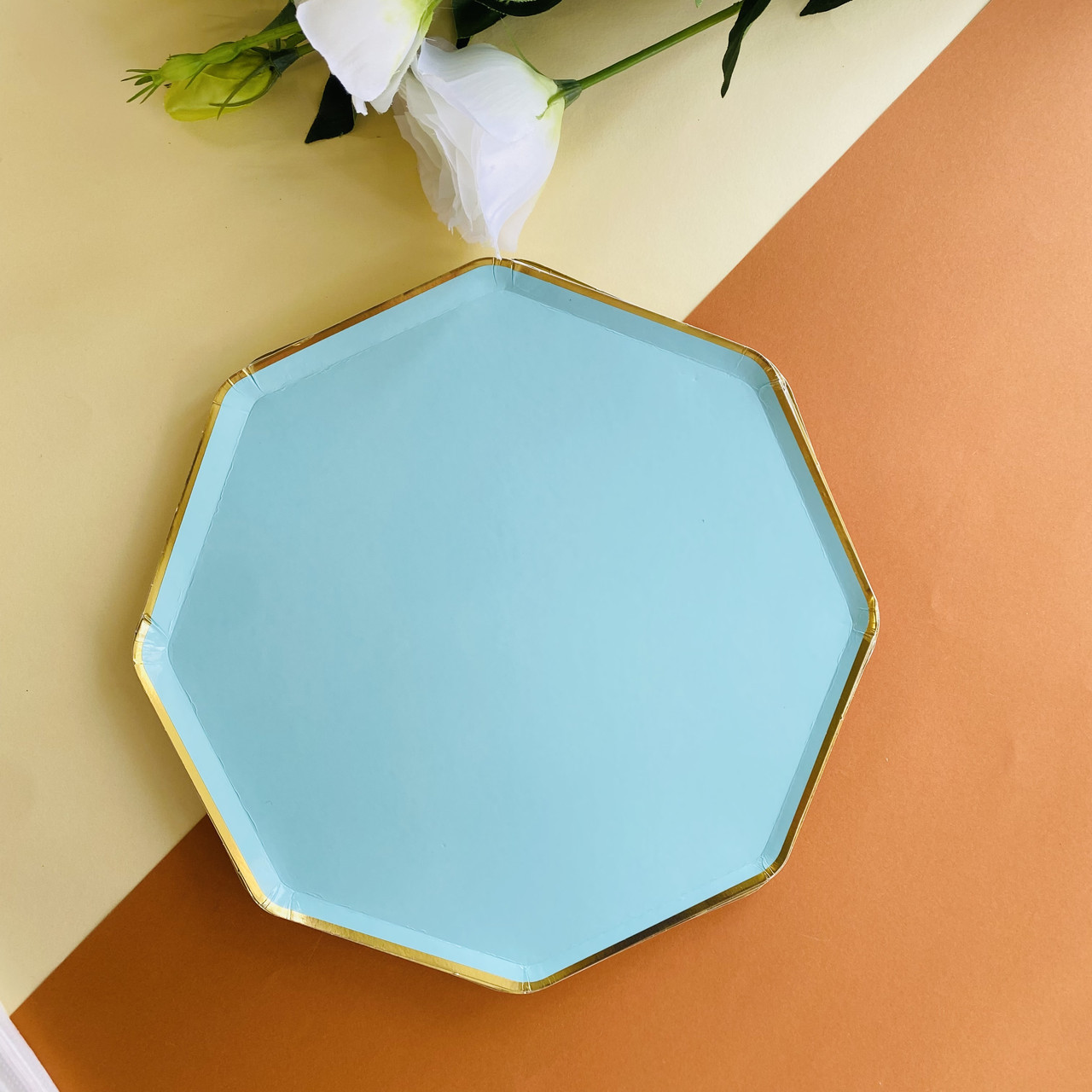 Тарілки паперові тренд М'ятні 10 шт., фото 1