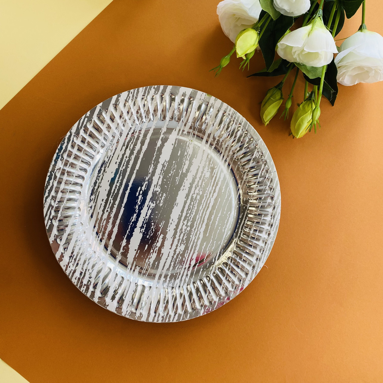 Тарілки паперові Срібло 10 шт, фото 1