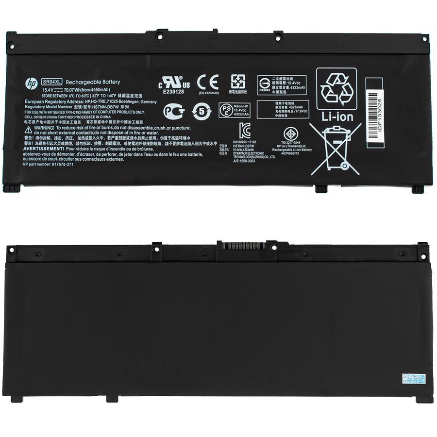 Оригінальна батарея для ноутбука HP SR04XL (Omen: 15-CE, 15-CB, 15T-CB series) 15.4V 4550mAh 70.07Wh Black