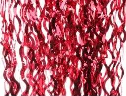 Шторка-завіса з фольги для фотозони "Металік червона хвиляста ", 2 х 1 м, фото 1