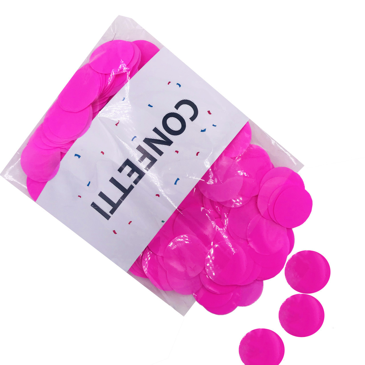 Конфетті "Кружечки" рожеві 25 мм, 50 г, фото 1