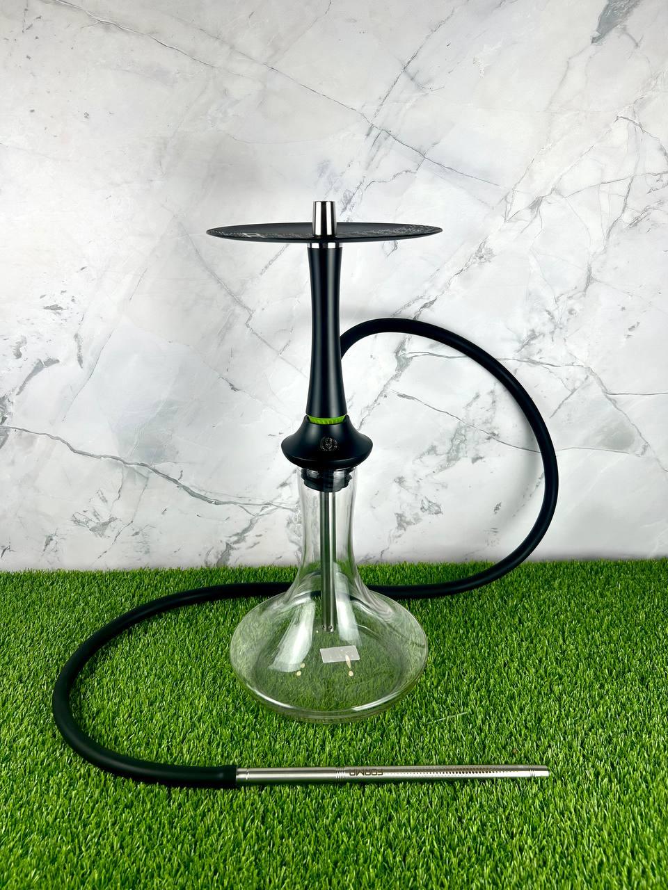 Сучасний кальян із нержавіючої сталі Sunpipe Forma 50 см – Lime Neon – мінімалізм, стиль та надійність в одному рішенні