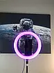 Кільцева світлодіодна лампа RGB LED RING MJ33/ 33 см із кріпленням для телефону, фото 2