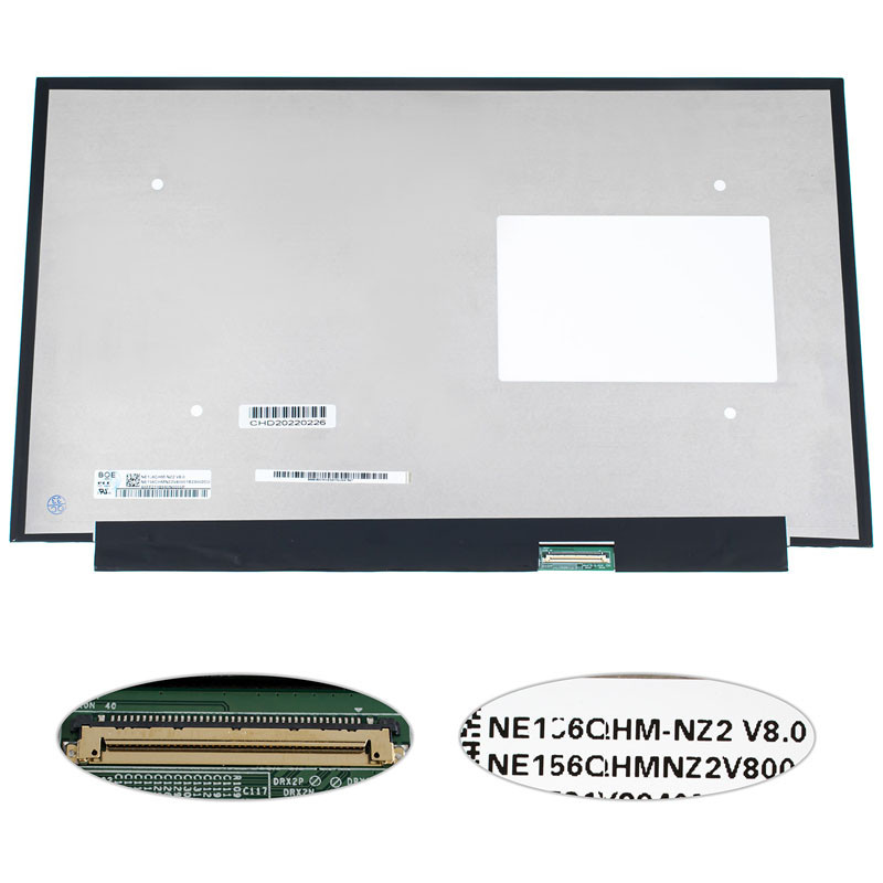 Матриця 15.6" NE156QHM-NZ2 (2560*1440, 40pin(eDP, IPS, 240Hz), LED, SLIM(без планок та вушок), матова, роз'єм праворуч внизу) для