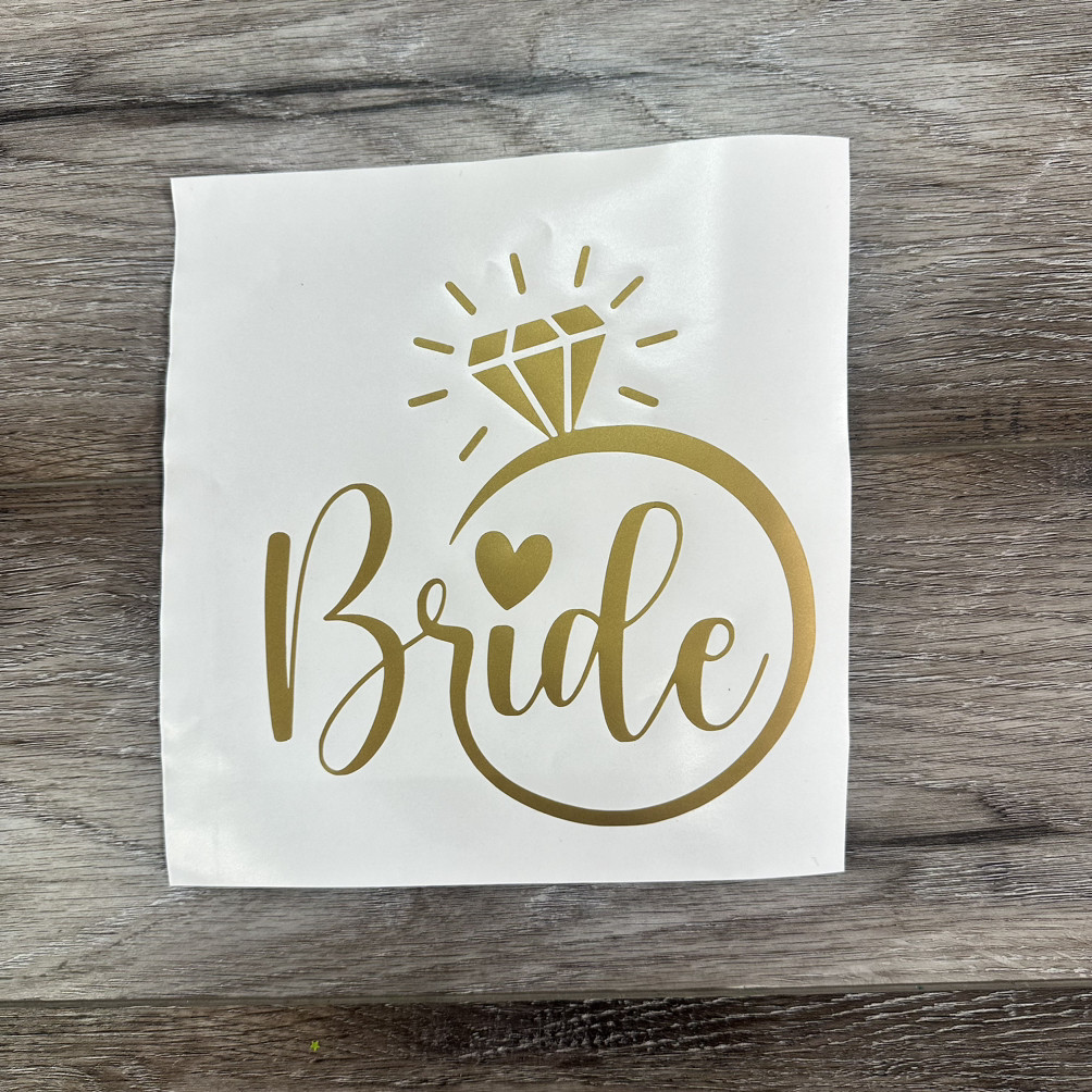 Наклейка з оракала Bride + монтажка