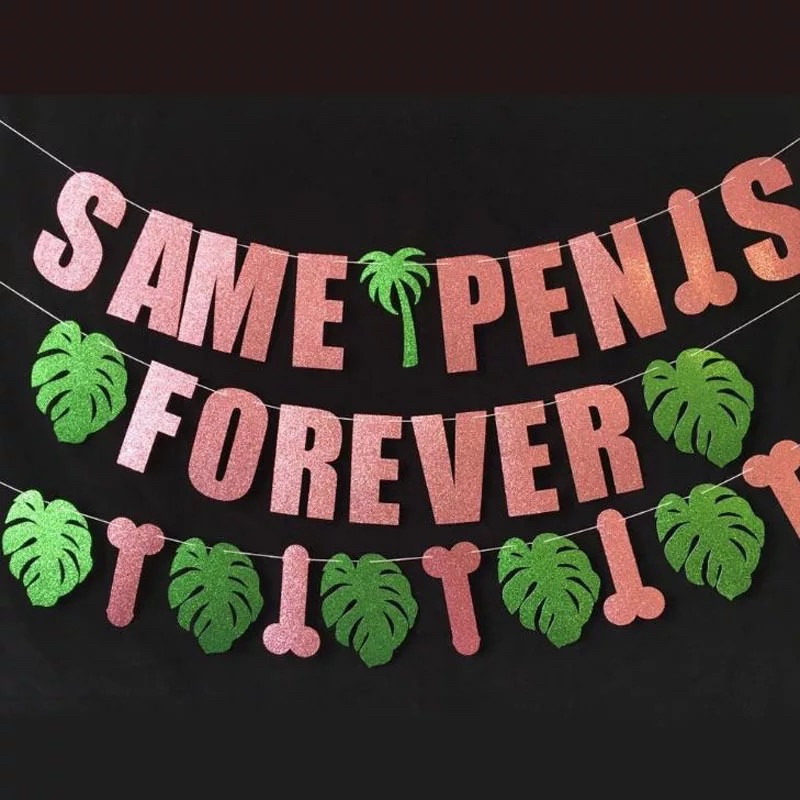 Гірлянда на дівич-вечір Same Penis Forever