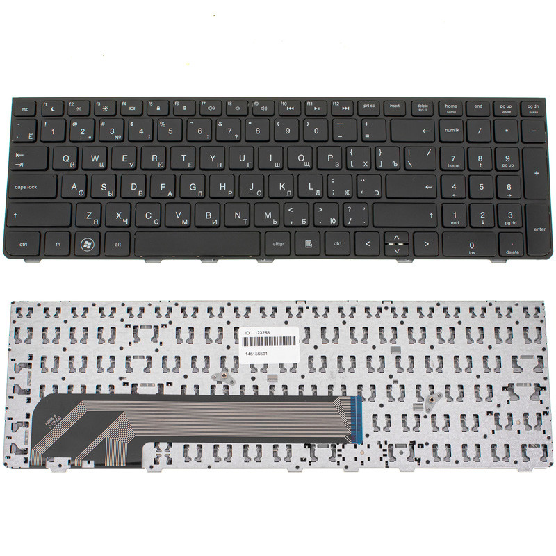 Клавіатура для ноутбука HP (ProBook: 4530s, 4535s, 4730s) rus, black frame, black