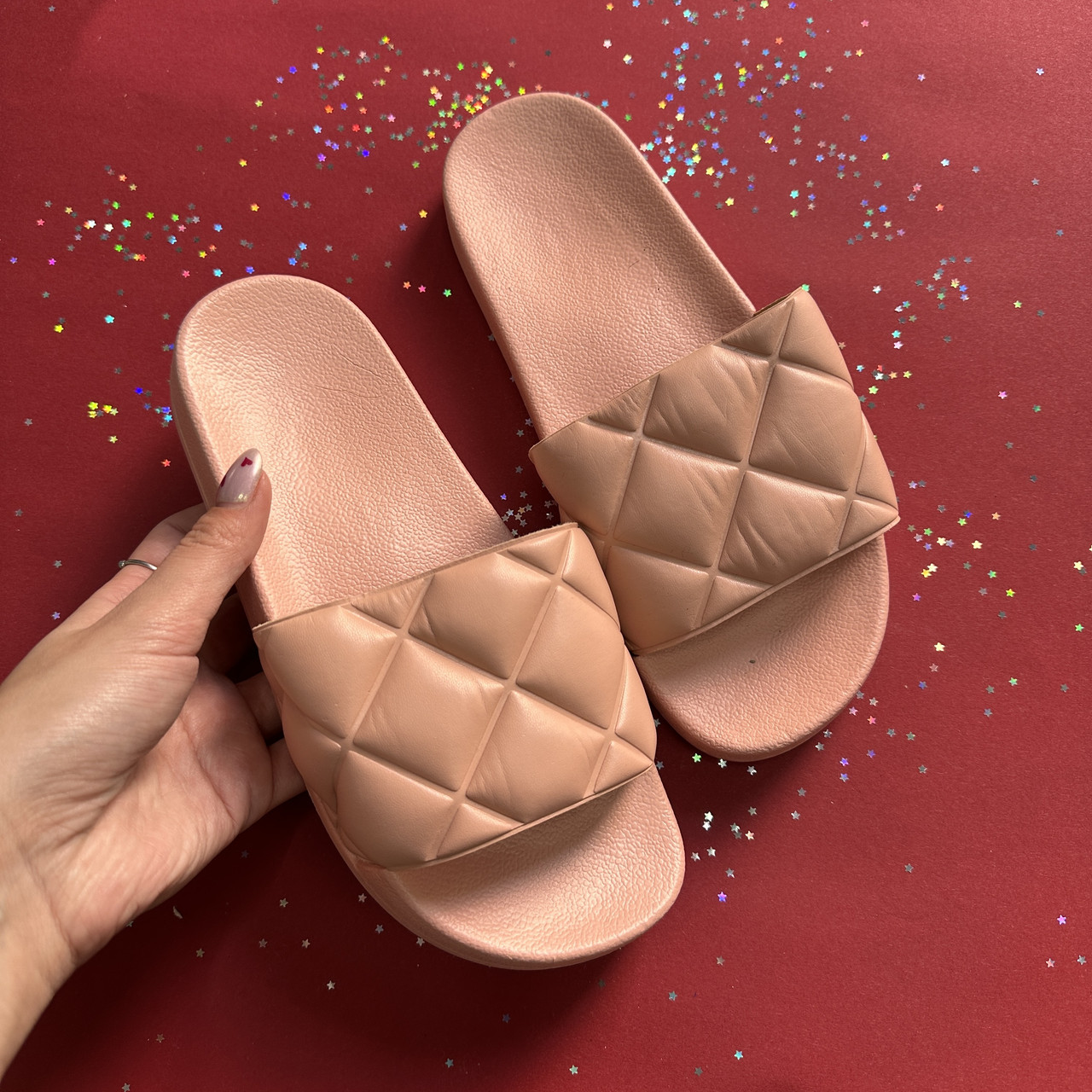 Шльопанці жіночі пудрово-рожеві , 37 розмір, фото 1