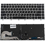 Клавіатура для ноутбука HP (EliteBook: 740 G5,  840 G5) rus, black, підсвічування клавіш, , без джойстика, фото 3