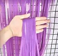 Шторка-завіса з фольги для фотозони "Пастель лілова", 2 х 1 м, фото 1