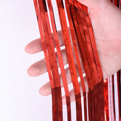 Шторка-завіса для фотозони "Сатин червона", 2 х 1 м, фото 1