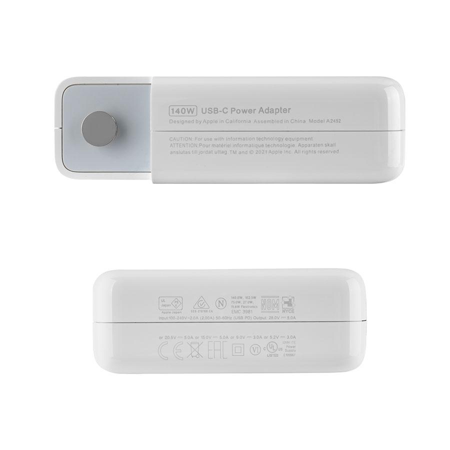 Оригінальний блок живлення для ноутбука APPLE TYPE-C 140W, white (MLYU3)