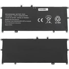 Батарея для ноутбука Sony BPS40 (VGP-BPS40, Sony Vaio SVF14 и SVF15 series) 14.8V 3200mAh 47Wh Black