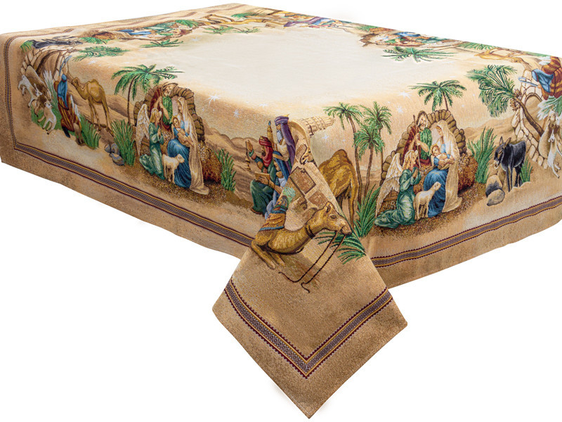 СКАТЕРТЬ ГОБЕЛЕН SAGRADA FAMILIA LUREX 140Х120СМ